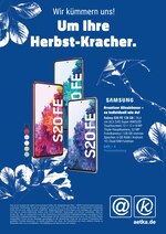 aetka Prospekt für Stuttgart mit 12 Seiten aetka Prospekt für Stuttgart: "Wir kümmerm uns! Um Ihre Herbst-Kracher.", 12 Seiten, 20.10.2020 - 15.11.2020