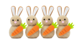 Pack de 4 lapins dans le catalogue B&M