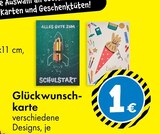 Glückwunschkarte Schulstart bei TEDi im Angebot Glückwunschkarte Schulstart im aktuellen TEDi Prospekt