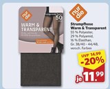 Strumpfhose Warm & Transparent im Angebot bei combi in Neustadt Strumpfhose Warm & Transparent Angebote von nur die bei combi Neustadt für 11,99 €