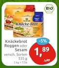 Knäckebrot Roggen oder Sesam von Alnatura im aktuellen budni Prospekt