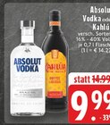 Vodka im Angebot bei EDEKA in Hennef Vodka Angebote von Absolut bei EDEKA Hennef für 9,99 €
