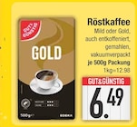 Röstkaffee Mild von Gut & Günstig im aktuellen EDEKA Prospekt für 6,49 €