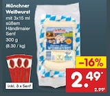 Münchner Weißwurst im Angebot bei Netto Marken-Discount in Erkrath Münchner Weißwurst Angebote bei Netto Marken-Discount Erkrath für 2,49 €