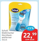 Elektrischer Hornhautentferner von Scholl im aktuellen budni Prospekt