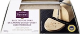 Bloc de foie gras de canard I.G.P. Sud-Ouest avec morceaux et avec lyre "Monoprix Gourmet" à 23,90 € dans le catalogue Monoprix