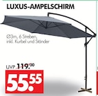 Wreesmann Lunzenau - LUXUS-AMPELSCHIRM Angebot im Prospekt LUXUS-AMPELSCHIRM bei Wreesmann im Lunzenau Prospekt für 55,55 €