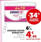 Disques coton - Demak'Up en promo chez Super U Disques coton - Demak'Up dans le catalogue Super U