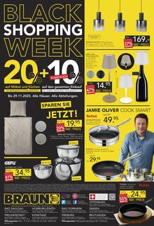 Pfanne im BRAUN Möbel-Center Prospekt "BLACK SHOPPING WEEK" mit 4 Seiten (Freiburg (Breisgau))