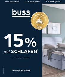 buss Prospekt für Oldenburg mit 14 Seiten buss Prospekt für Oldenburg: "SCHLAFEN Spezial", 14 Seiten, 15.09.2022 - 10.10.2022