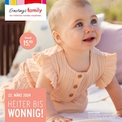 Aktueller Ernstings family Prospekt mit Babykleidung, "HEITER BIS WONNIG!", Seite 1