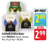 Aktuelles CoffeeB Coffee Balls Auslese Klassisch Angebot bei EDEKA in Bruchsal ab 2,49 €