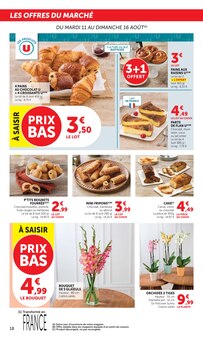 Promotion Viennoiserie dans le prospectus Super U, valable du 11/08/2026 au 23/08/2026 Promo Viennoiserie dans le catalogue Super U du moment à la page 18