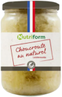 CHOUCROUTE LACTO-FERMENTÉE - 790 G - NUTRIFORM en promo chez NaturéO Argenteuil à 3,49 €