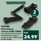Faltschlösser Protec FK85 TWIN Angebote von Fischer bei Kaufland Erlangen für 24,99 €