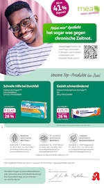 mea - meine apotheke Apotheken Prospekt der aktuellen Woche mit 4 Seiten, gültig von 01.06.2026 bis 30.06.2026, in Weitnau und Umgebung Aktueller mea - meine apotheke Apotheken Prospekt in Weitnau und Umgebung, "Unsere Juni-Angebote" mit 4 Seiten, 01.06.2026 - 30.06.2026