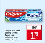 Aktuelle Kühlschrank Angebote bei Marktkauf in Ludwigsburg Aktuelles Max Fresh Cooling Crystals Zahncreme Angebot bei Marktkauf in Ludwigsburg ab 1,79 €