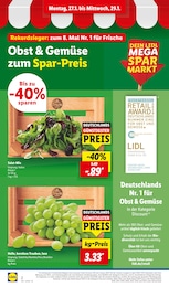 Weintrauben Angebot im aktuellen Lidl Prospekt auf Seite 2