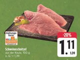 Aktuelles Schweineschnitzel Angebot bei E center in Nürnberg ab 1,11 €