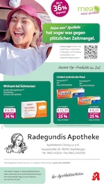 mea - meine apotheke Apotheken Prospekt der aktuellen Woche mit 4 Seiten, gültig von 01.07.2026 bis 31.07.2026, in Stadtbergen und Umgebung Aktueller mea - meine apotheke Apotheken Prospekt in Stadtbergen und Umgebung, "Unsere Juli-Angebote" mit 4 Seiten, 01.07.2026 - 31.07.2026
