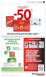 Prix et réduction Chocolat dans le prospectus Intermarché en cours Offre Chocolat dans le catalogue Intermarché du moment à la page 3