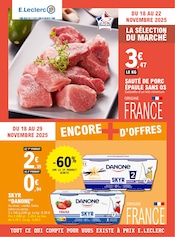 Prospectus Supermarchés E.Leclerc en cours à Bram et alentours, "TOUT CE QUI COMPTE POUR VOUS EXISTE À PRIX E.LECLERC", 36 pages, 18/11/2025 - 22/11/2025 Catalogue Supermarchés E.Leclerc en cours à Bram et alentours, "TOUT CE QUI COMPTE POUR VOUS EXISTE À PRIX E.LECLERC", 36 pages, 18/11/2025 - 22/11/2025