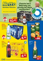 Netto Getränke-Markt Prospekt für Bielefeld mit 4 Seiten Netto Getränke-Markt Prospekt für Bielefeld: "Flasche leer? Mehrweg voll günstig bei Netto nachkaufen!", 4 Seiten, 25.05.2020 - 30.05.2020