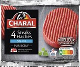 Steaks hachés de boeuf 5 % mg x 4 - CHARAL dans le catalogue Casino Supermarchés