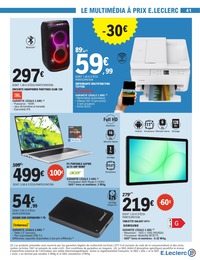 Offre Enceintes Son dans le catalogue E.Leclerc du moment à la page 41