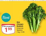 Stangen-Brokkoli Angebote von Bimi bei GLOBUS Ludwigshafen für 1,99 €