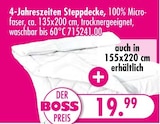 4-Jahreszeiten Steppdecke Angebote bei SB Möbel Boss Krefeld für 19,99 €