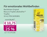 mea - meine apotheke - Bachblüten Original Rescura Tropfen alkoholfrei Angebot im Prospekt Bachblüten Original Rescura Tropfen alkoholfrei bei mea - meine apotheke im Prospekt "" für 10,75 €