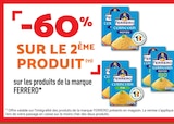 -60% sur le 2ème produit sur les produits de la marque Ferrero en promo chez Netto -60% sur le 2ème produit sur les produits de la marque Ferrero dans le catalogue Netto