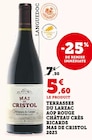 Promo Terrasses du larzac AOP rouge mas de cristol 2023 à 5,60 € dans le catalogue Super U à Mortagne-Au-Perche