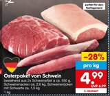 Osterpaket vom Schwein Angebote bei Netto Marken-Discount Waiblingen für 4,99 €