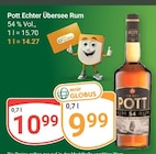 Echter Übersee Rum Angebote von Pott bei GLOBUS Weimar für 9,99 €