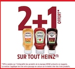 2+1 offert sur tout heinz - Heinz en promo chez Intermarché 2+1 offert sur tout heinz - Heinz dans le catalogue Intermarché