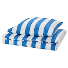 Aktuelles Bettwäsche-Set, 2-teilig blau/weiß/gestreift 155x220/80x80 cm Angebot bei IKEA in Wuppertal ab 14,99 €