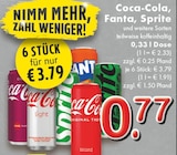 Coca-Cola, Fanta, Sprite und weitere Sorten im Angebot bei TOP Getränke in Krefeld Coca-Cola, Fanta, Sprite und weitere Sorten Angebote von Coca-Cola bei TOP Getränke Krefeld für 0,77 €