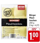 Maultaschen im Angebot bei E center in Darmstadt Maultaschen Angebote von Bürger bei E center Darmstadt für 1,00 €