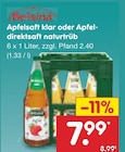 Apfelsaft klar im Angebot bei Netto Marken-Discount in Homburg Apfelsaft klar Angebote von Belsina bei Netto Marken-Discount Homburg für 7,99 €