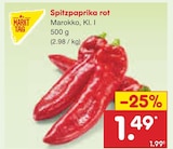 Aktuelles Spitzpaprika rot Angebot bei Netto Marken-Discount in Darmstadt ab 1,49 €