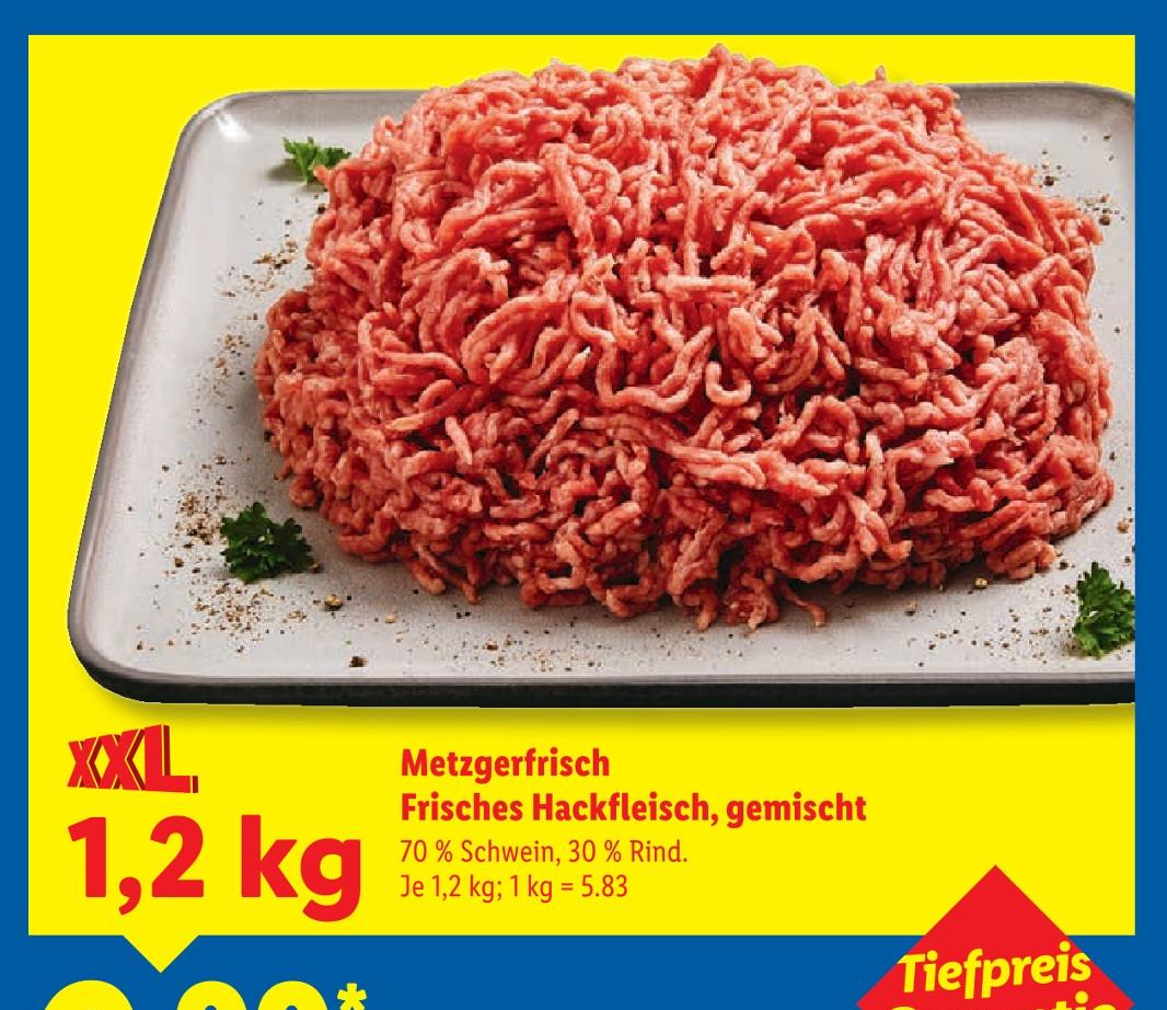 Metzgerfrisch Frisches Hackfleisch, gemischt