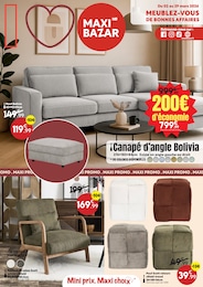 Prospectus Maxi Bazar à Sars-et-Rosières, "Meublez-vous de bonnes affaires", 15 pages, 02/03/2026 - 29/03/2026