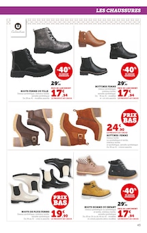 Promo Chaussures Femme dans le catalogue Hyper U du moment à la page 43