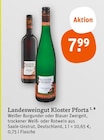 Weißer Burgunder oder Blauer Zweigelt Angebote von Landesweingut Kloster Pforta bei tegut Jena für 7,99 €