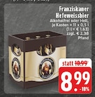 Hefeweißbier im Angebot bei EDEKA in Bergkamen Hefeweißbier Angebote von Franziskaner bei EDEKA Bergkamen für 8,99 €