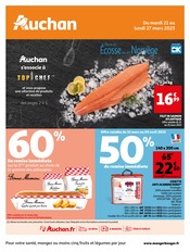 Catalogue Auchan Hypermarché à Paris cette semaine, valable du 21/03/2023 au 27/03/2023 Prospectus Auchan Hypermarché à Paris, "Auchan", 56 pages de promos valables du 21/03/2023 au 27/03/2023