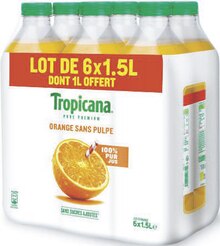 Pure premium orange sans pulpe - Géant Casino à Dijon Pure premium orange sans pulpe en promo chez Géant Casino Dijon à 13,07 €