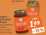 Feinstes Fond Kinderfond von tegut... im aktuellen tegut Prospekt für 1,69 €